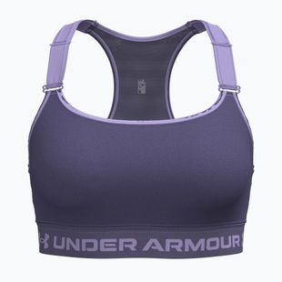 Biustonosz treningowy Under Armour HeatGear High purple luxe/purple crest