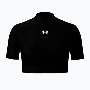 Koszulka treningowa damska Under Armour HeatGear Crop Mock ultimate black/white