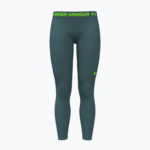 Legginsy treningowe damskie Under Armour HeatGear rack green/hyper green