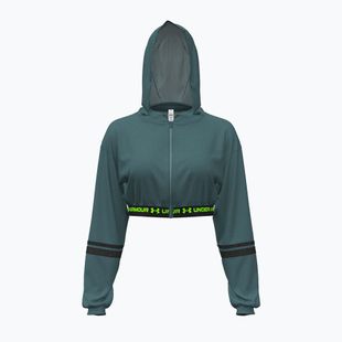 Bluza damska Under Armour HeatGear Mesh FZ rack green/hyper green