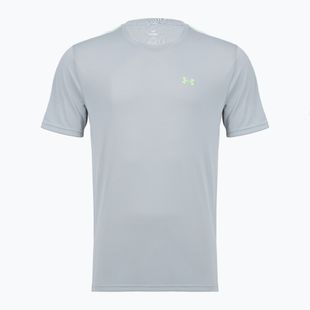 Koszulka treningowa męska Under Armour Tech Taping mod gray/black/lumos lime