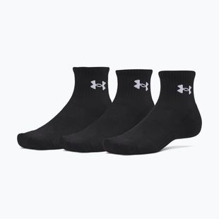 Skarpety męskie Under Armour Performance Cotton Qtr 3 pary ultimate black/white
