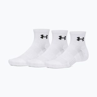 Skarpety męskie Under Armour Performance Cotton Qtr 3 pary white/white/ultimate black
