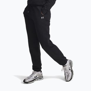 Spodnie damskie Under Armour Sport Terry Jogger black/white