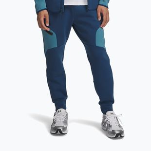 Spodnie męskie Under Armour Unstoppable Fleece wham blue/boundless blue/black