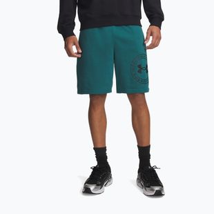 Spodenki treningowe męskie Under Armour Rival LW Graphic rack green/black