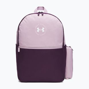 Plecak miejski Under Armour Essential Printed Backpack mauve pink/purple echo/white