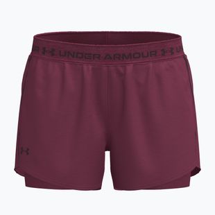 Spodenki treningowe damskie Under Armour Tech Play Up 2IN1 Shorts claret/claret/ox blood
