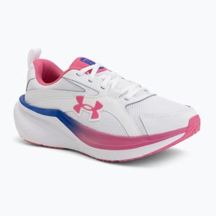 Buty do biegania damskie Under Armour Assert 11 white/pink frenzy/pink frenzy