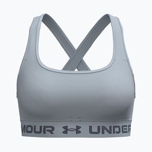 Biustonosz treningowy Under Armour Crossback Mid blue fog/downpour gray