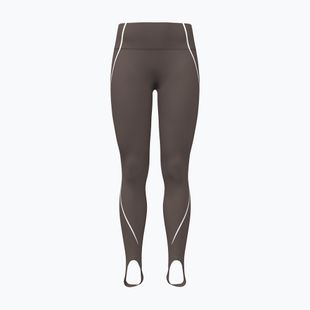 Legginsy treningowe damskie Under Armour Meridian Contour Stirrup Leggings peppercorn/white/peppercorn