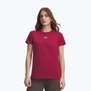 Koszulka damska Under Armour Rival Core claret/white
