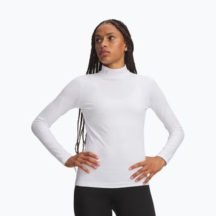 Longsleeve treningowy damski Under Armour ColdGear Mock LS white/halo gray