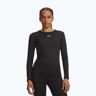 Longsleeve treningowy damski Under Armour ColdGear Crew ultimate black/white