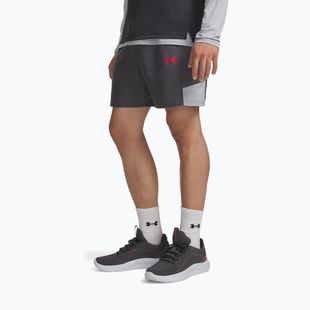 Spodenki treningowe męskie Under Armour Tech Utility Shorts castlerock/mod gray/racer red