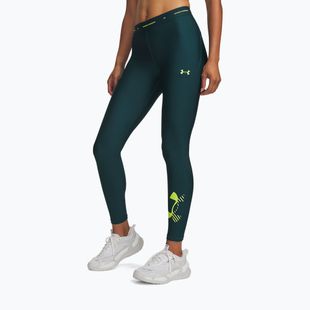 Legginsy treningowe damskie Under Armour HeatGear Novelty Leggings arden green/green citrine