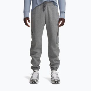 Spodnie męskie Under Armour Rival Fleece Cargo castlerock light heather/white