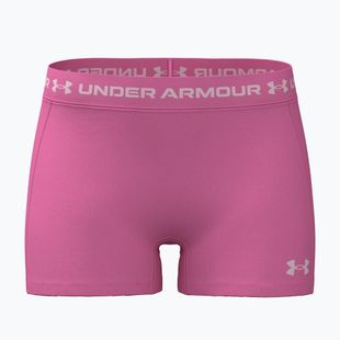 Spodenki treningowe damskie Under Armour HeatGear Shorty pink frenzy/prime pink