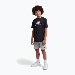 Komplet dziecięcy New Balance Stacked Logo Tee & FT Short nb caviar
