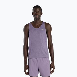 Koszulka męska New Balance Singlet Athletics candied violet heather