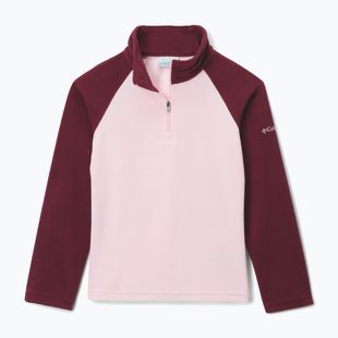 Bluza polarowa dziecięca Columbia Glacial Fleece satin pink/rich wine