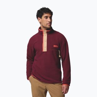 Bluza polarowa męska Columbia Helvetia II Half Snap Fleece rich wine