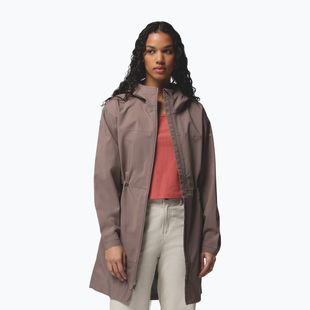 Płaszcz przeciwdeszczowy damski Columbia Weekend Adventure II Long Shell iron