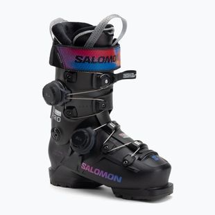 Buty narciarskie damskie Salomon S/Pro Supra Dual Boa 115 W black/beluga met./beetroot purple