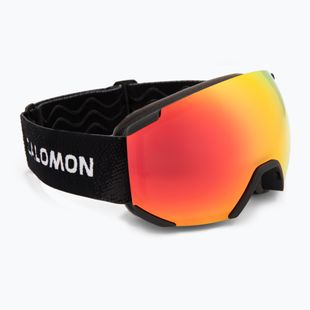 Gogle narciarskie dziecięce Salomon Radium black/mi mid red