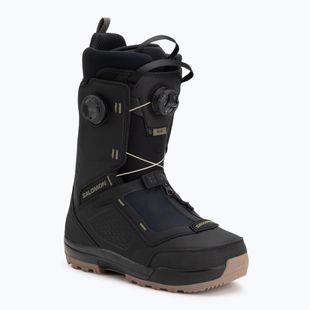 Buty snowboardowe męskie Salomon Echo Dual Boa black/black/deep lichen green