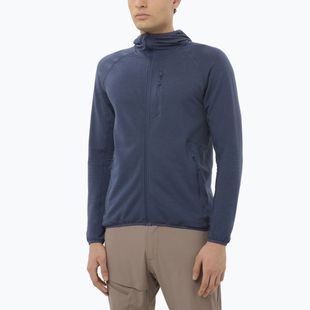 Bluza trekkingowa męska Salomon Essential Lightwarm Hoodie blue nights