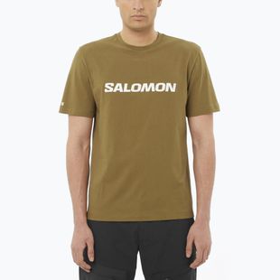 Koszulka męska Salomon Logo brilliant olive