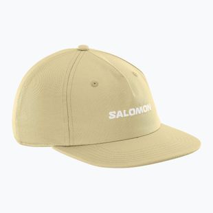 Czapka z daszkiem Salomon Logo Flat gray green
