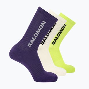 Skarpety Salomon Everyday Crew 3 pary vanilla ice/acid lime/deep blue