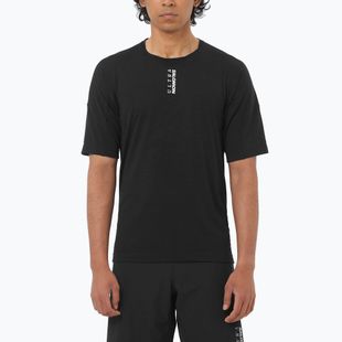 Koszulka do biegania męska  Salomon Ultra Tee deep black
