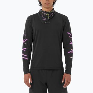 Longsleeve do biegania męski Salomon Shakeout Core deep black