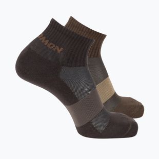 Skarpety Salomon Evasion Ankle 2 pary dark earth/walnut