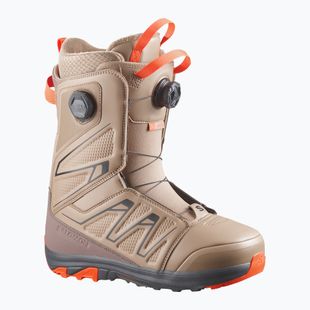 Buty snowboardowe męskie Salomon Launch Boa SJ Boa kelp/brown lentil/dragon fire