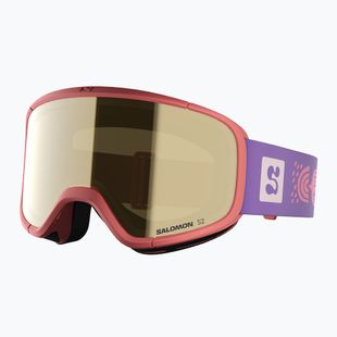 Gogle narciarskie dziecięce Salomon Rio S2 smoke blue/flash gold