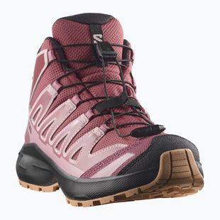Buty turystyczne dziecięce Salomon XA Pro Mid Waterproof nocturne/dusky orchid