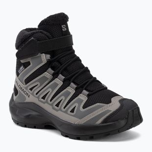 Buty turystyczne dziecięce Salomon XA Pro Winter Waterproof black/castlerock