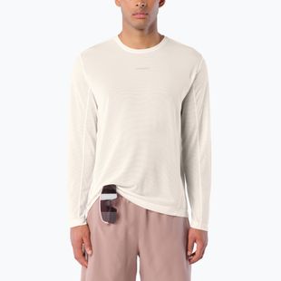 Longsleeve do biegania męski Salomon Shakeout Core Tee GFX LS whisper white/pink frosting