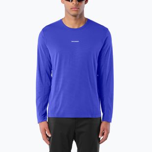 Longsleeve do biegania męski Salomon Shakeout Core LS Tee clematis blue