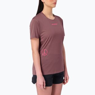 Koszulka do biegania damska Salomon Courtney Tee SS rose taupe