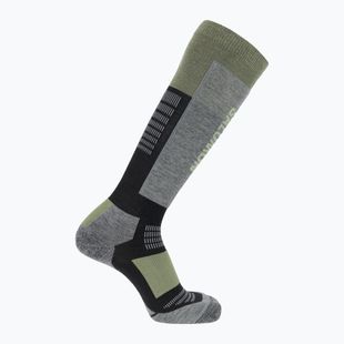 Skarpety narciarskie Salomon S/Blaze black/oil green