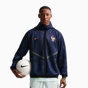 Kurtka piłkarska męska Nike FFF Dri-FIT Soccer Anthem blackened blue/metallic copper