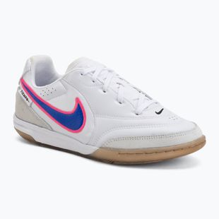 Buty piłkarskie dziecięce Nike Tiempo Streetgato Jr white/pink blast/racer blue