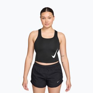 Koszulka do biegania damska Nike Swoosh Run Dri-Fit black/white