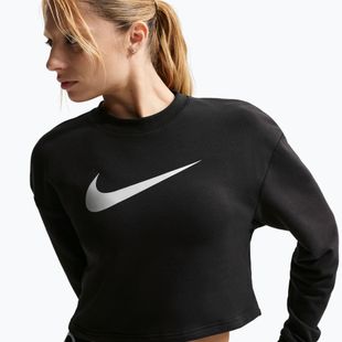 Bluza treningowa damska Nike Pro Dri-Fit Crew Neck black/metallic silver/white