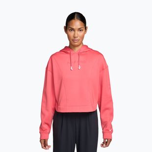 Bluza treningowa damska Nike Pro Therma-Fit Hoodie sea coral/white